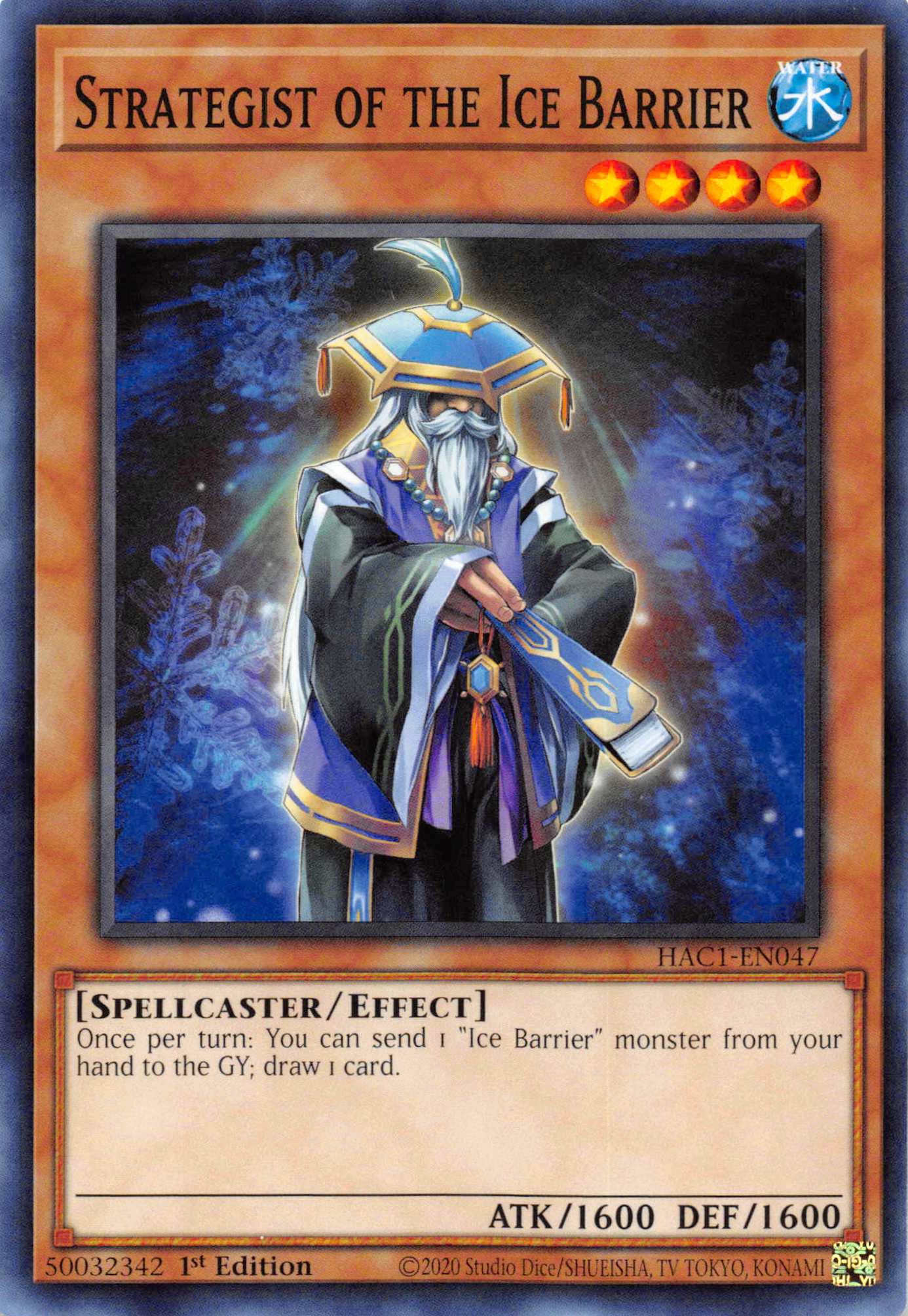 Strategist of the Ice Barrier (Duel Terminal) [HAC1-EN047] Parallel Rare | Mega City Incorporated