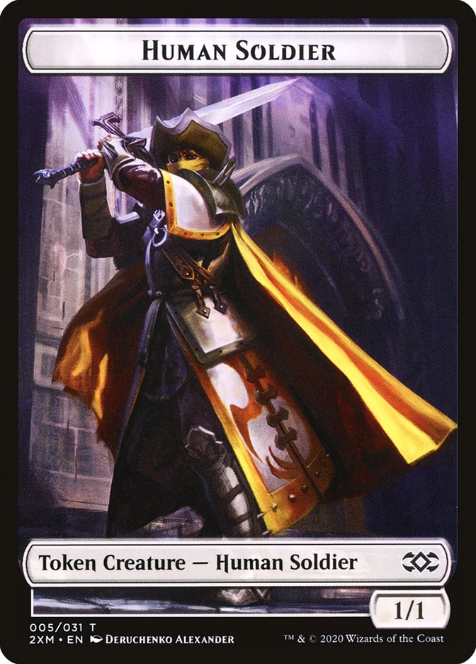 Human Soldier Token [Double Masters] | Mega City Incorporated