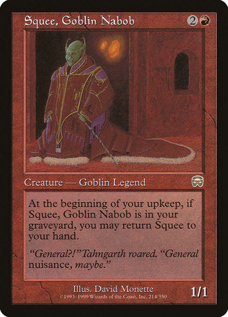 Squee, Goblin Nabob [Mercadian Masques] | Mega City Incorporated