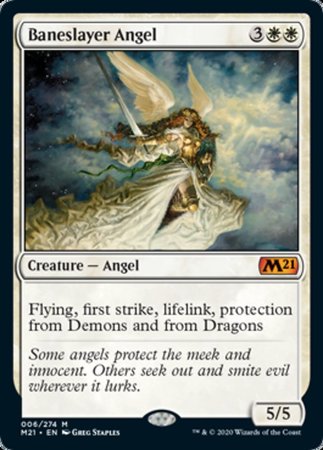 Baneslayer Angel [Core Set 2021] | Mega City Incorporated