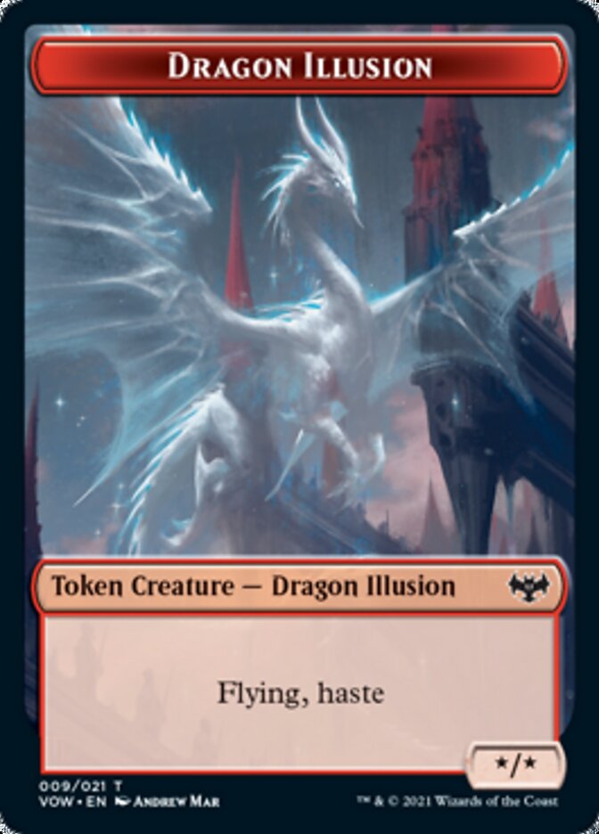 Dragon Illusion Token [Innistrad: Crimson Vow Tokens] | Mega City Incorporated