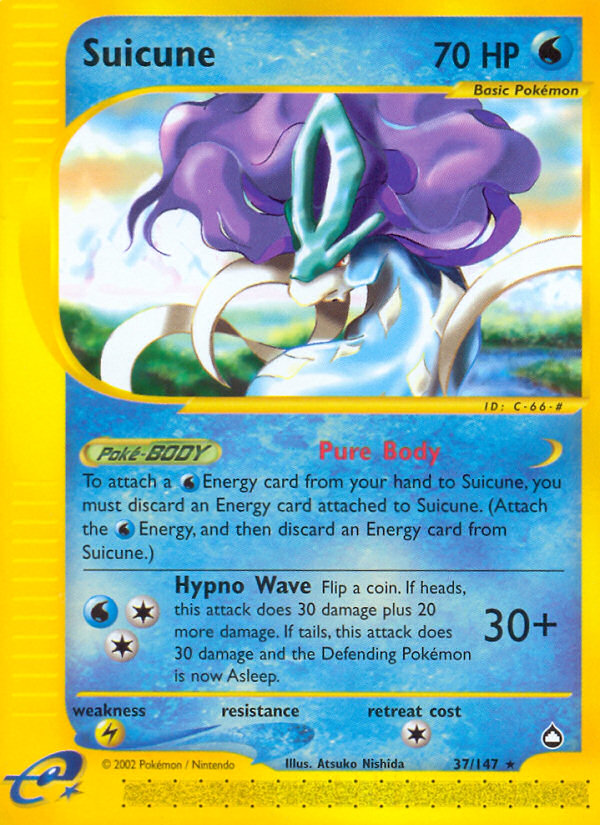 Suicune (37/147) [Aquapolis] | Mega City Incorporated