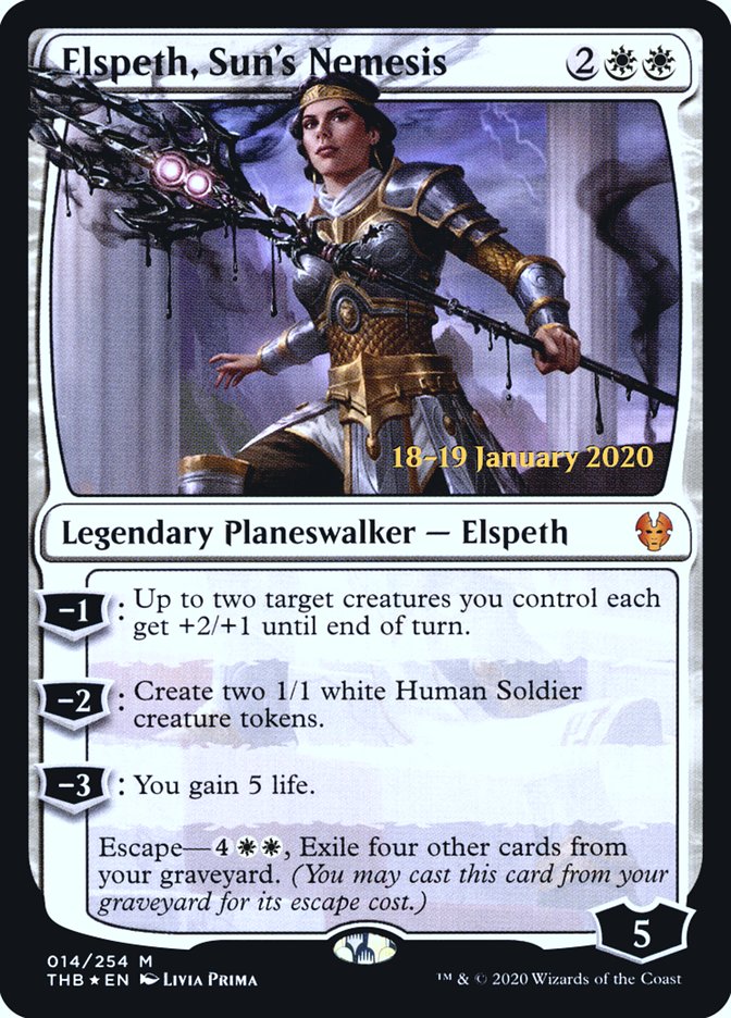 Elspeth, Sun's Nemesis [Theros Beyond Death Prerelease Promos] | Mega City Incorporated