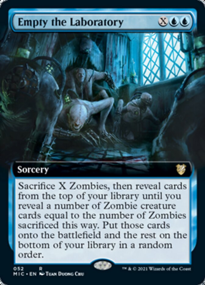 Empty the Laboratory (Extended) [Innistrad: Midnight Hunt Commander] | Mega City Incorporated