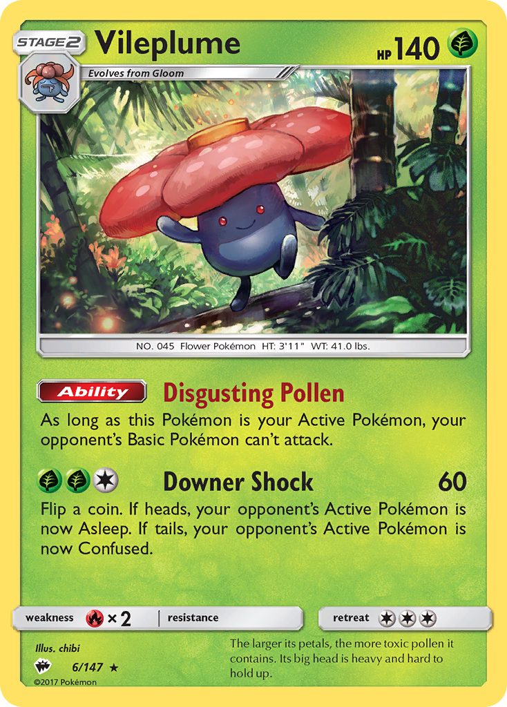 Vileplume (6/147) [Sun & Moon: Burning Shadows] | Mega City Incorporated