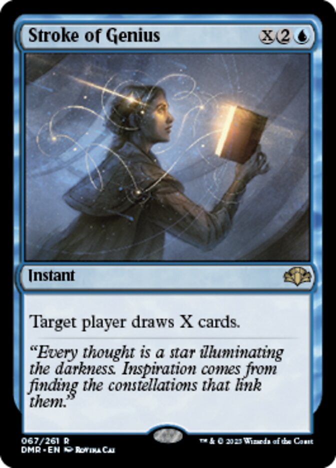 Stroke of Genius [Dominaria Remastered] | Mega City Incorporated