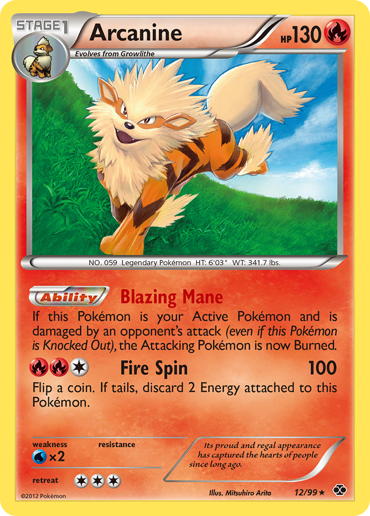 Arcanine (12/99) [Black & White: Next Destinies] | Mega City Incorporated