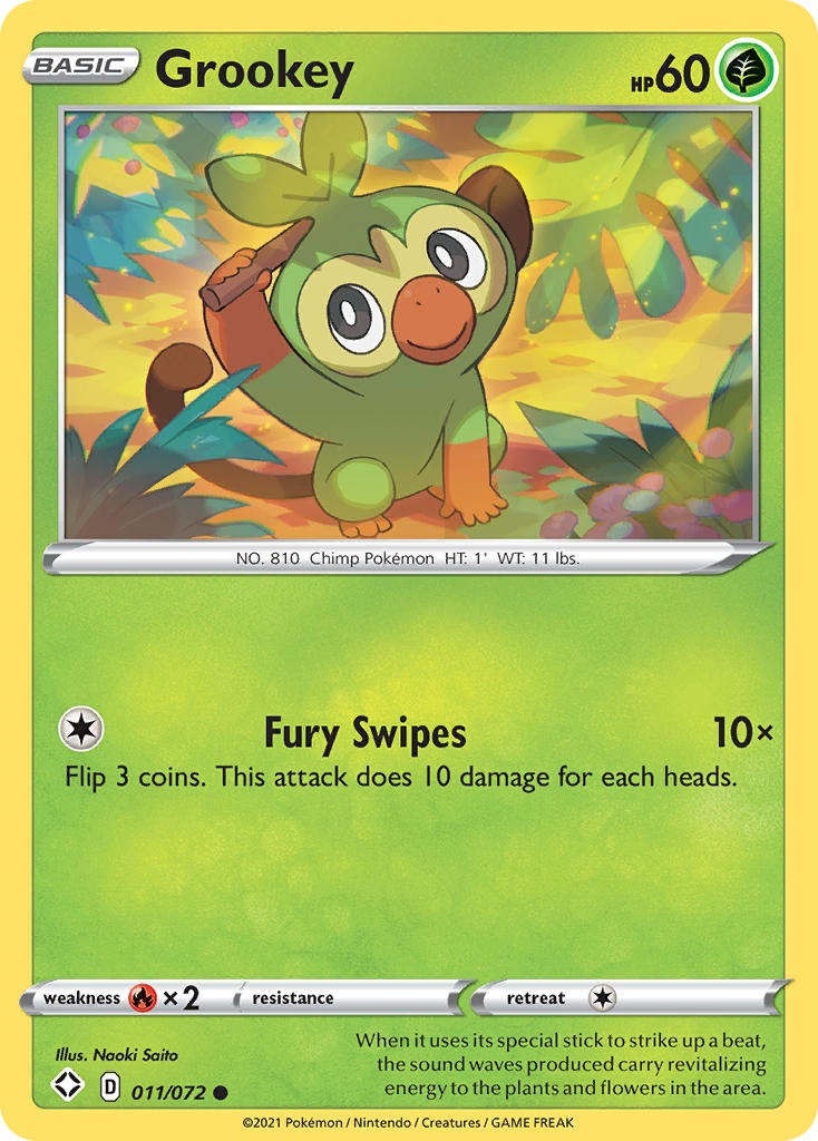 Grookey (011/072) [Sword & Shield: Shining Fates] | Mega City Incorporated