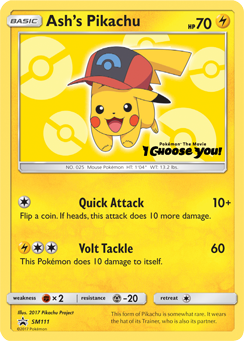 Ash's Pikachu (SM111) [Sun & Moon: Black Star Promos] | Mega City Incorporated