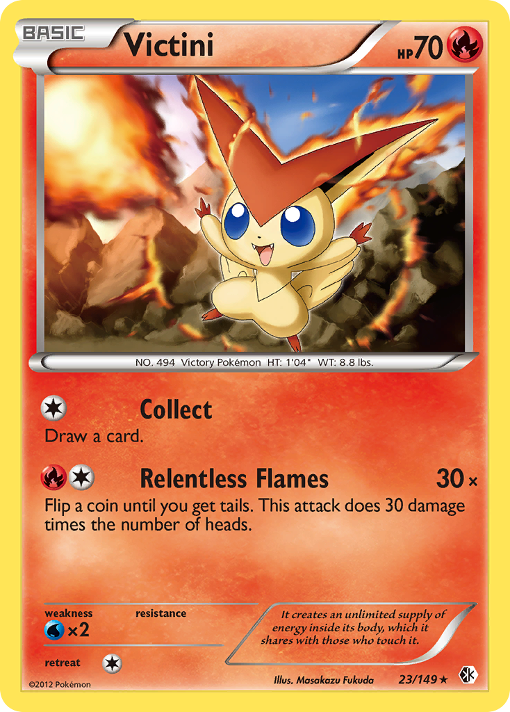 Victini (23/149) [Black & White: Boundaries Crossed] | Mega City Incorporated