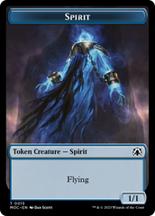 Spirit (9) // Spirit (13) Double-Sided Token [March of the Machine Commander Tokens] | Mega City Incorporated
