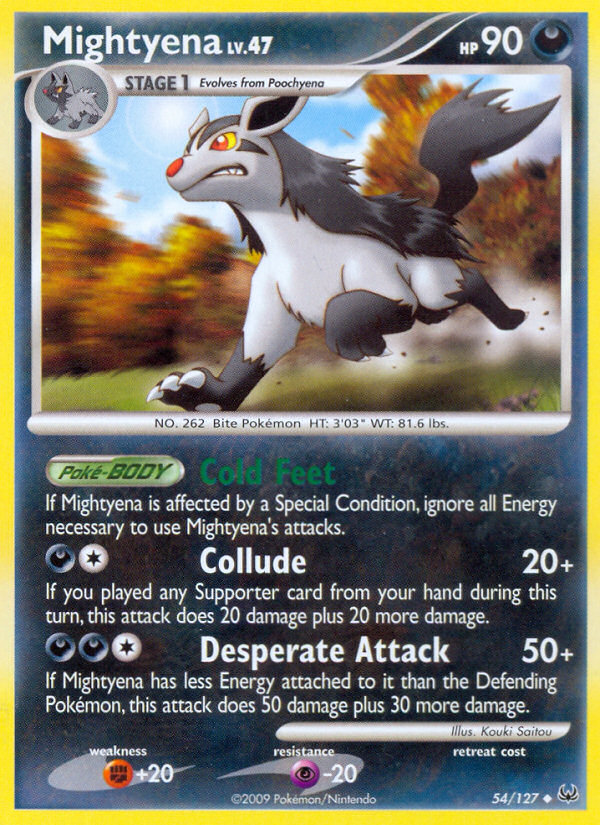 Mightyena (54/127) [Platinum: Base Set] | Mega City Incorporated