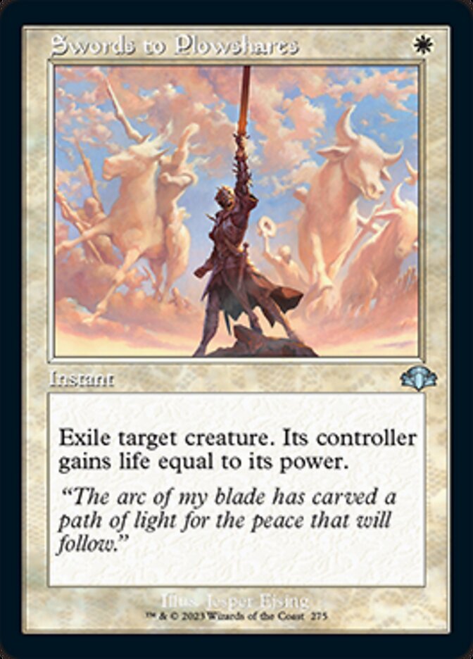 Swords to Plowshares (Retro) [Dominaria Remastered] | Mega City Incorporated