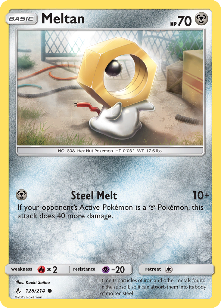 Meltan (128/214) [Sun & Moon: Unbroken Bonds] | Mega City Incorporated