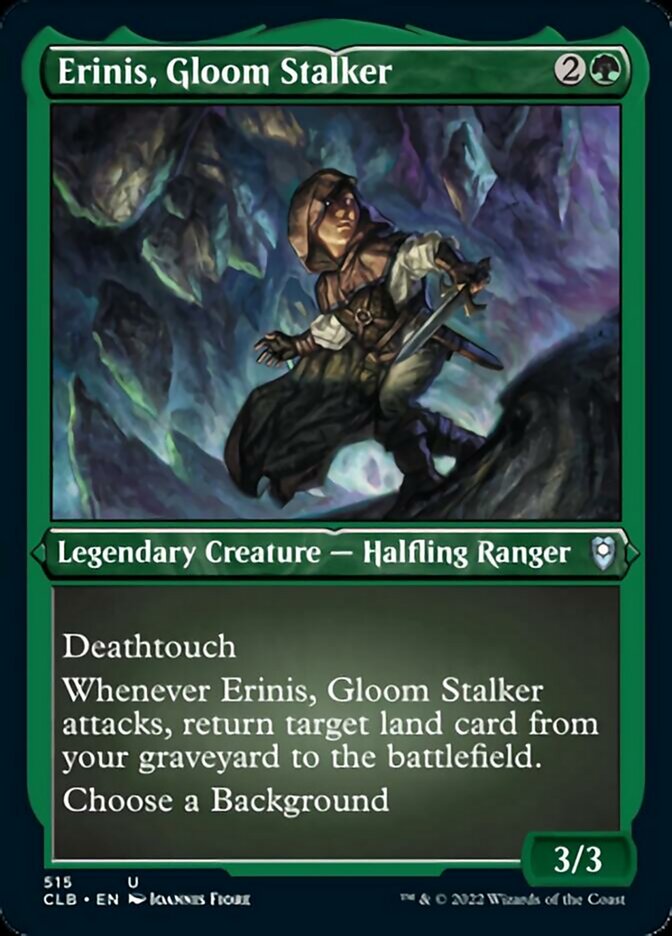 Erinis, Gloom Stalker (Foil Etched) [Commander Legends: Battle for Baldur's Gate] | Mega City Incorporated