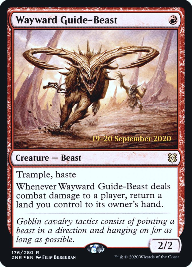 Wayward Guide-Beast  [Zendikar Rising Prerelease Promos] | Mega City Incorporated