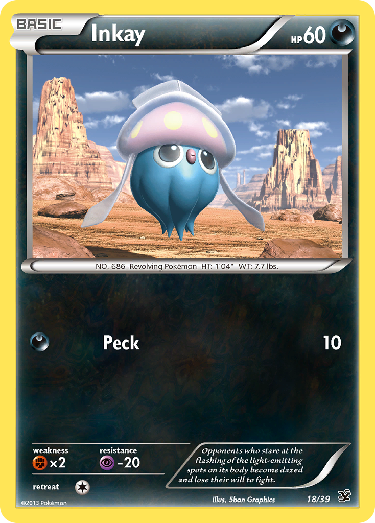 Inkay (18/39) [XY: Kalos Starter Set] | Mega City Incorporated