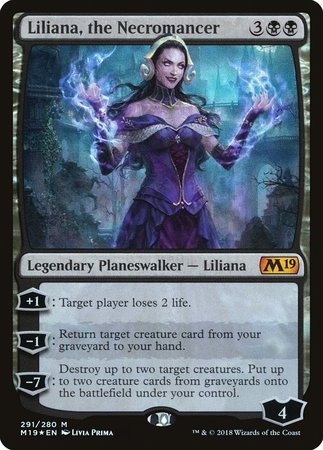 Liliana, the Necromancer [Core Set 2019] | Mega City Incorporated