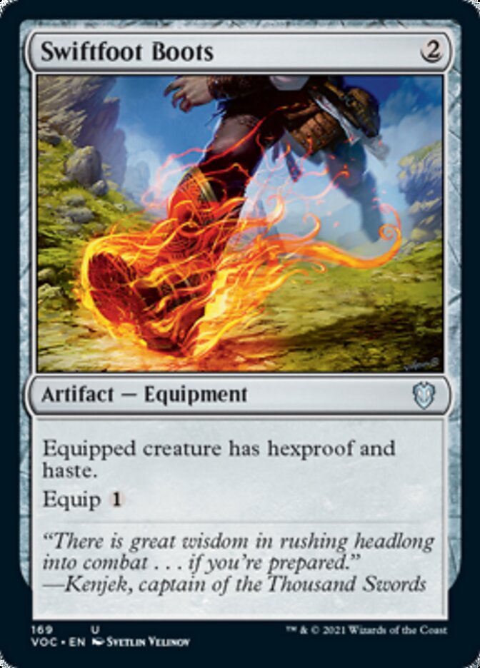 Swiftfoot Boots [Innistrad: Crimson Vow Commander] | Mega City Incorporated