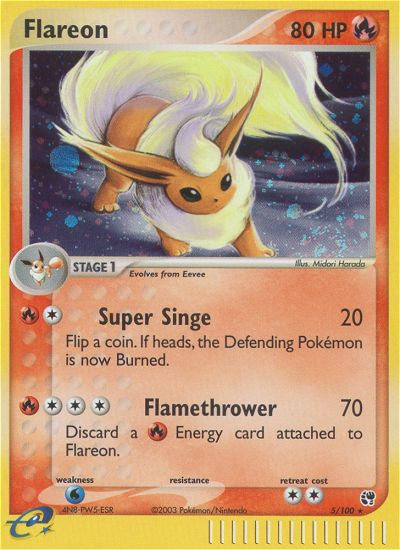 Flareon (5/100) [EX: Sandstorm] | Mega City Incorporated