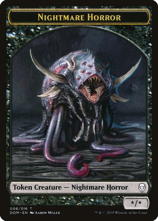 Nightmare Horror Token [Dominaria Tokens] | Mega City Incorporated