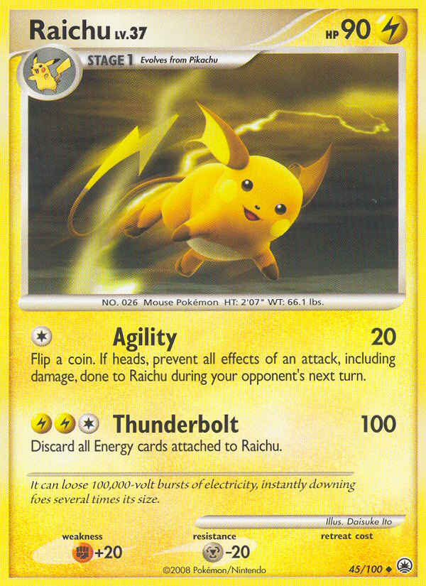 Raichu (45/100) [Diamond & Pearl: Majestic Dawn] | Mega City Incorporated