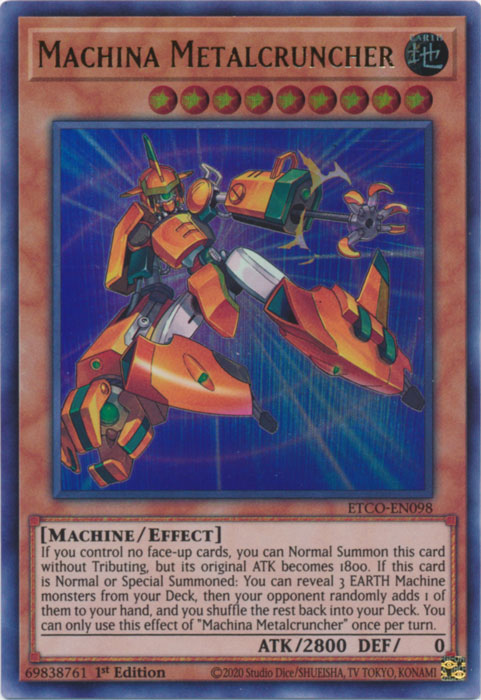 Machina Metalcruncher [ETCO-EN098] Ultra Rare | Mega City Incorporated