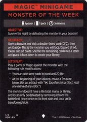 Monster of The Week (Magic Minigame) [Innistrad: Crimson Vow Minigame] | Mega City Incorporated