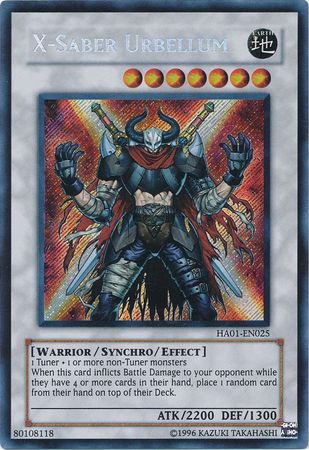 X-Saber Urbellum [HA01-EN025] Secret Rare | Mega City Incorporated