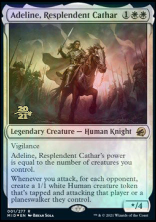 Adeline, Resplendent Cathar [Innistrad: Midnight Hunt Prerelease Promos] | Mega City Incorporated