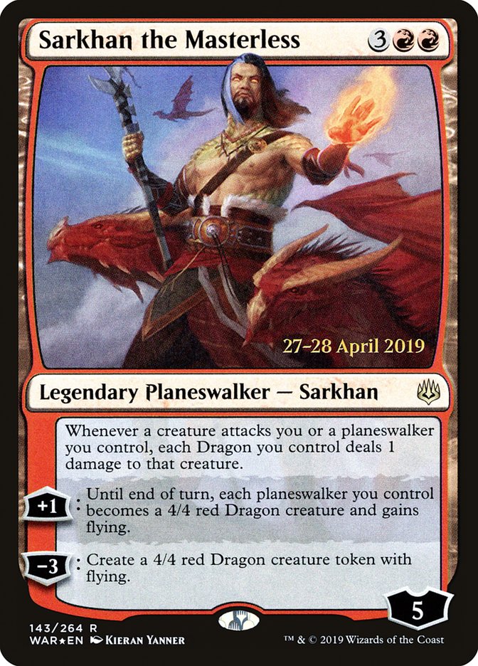 Sarkhan the Masterless  [War of the Spark Prerelease Promos] | Mega City Incorporated