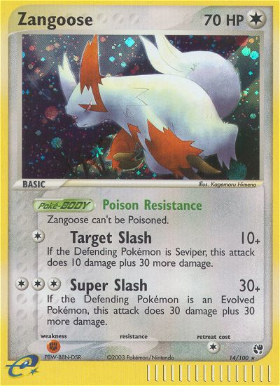 Zangoose (14/100) [EX: Sandstorm] | Mega City Incorporated