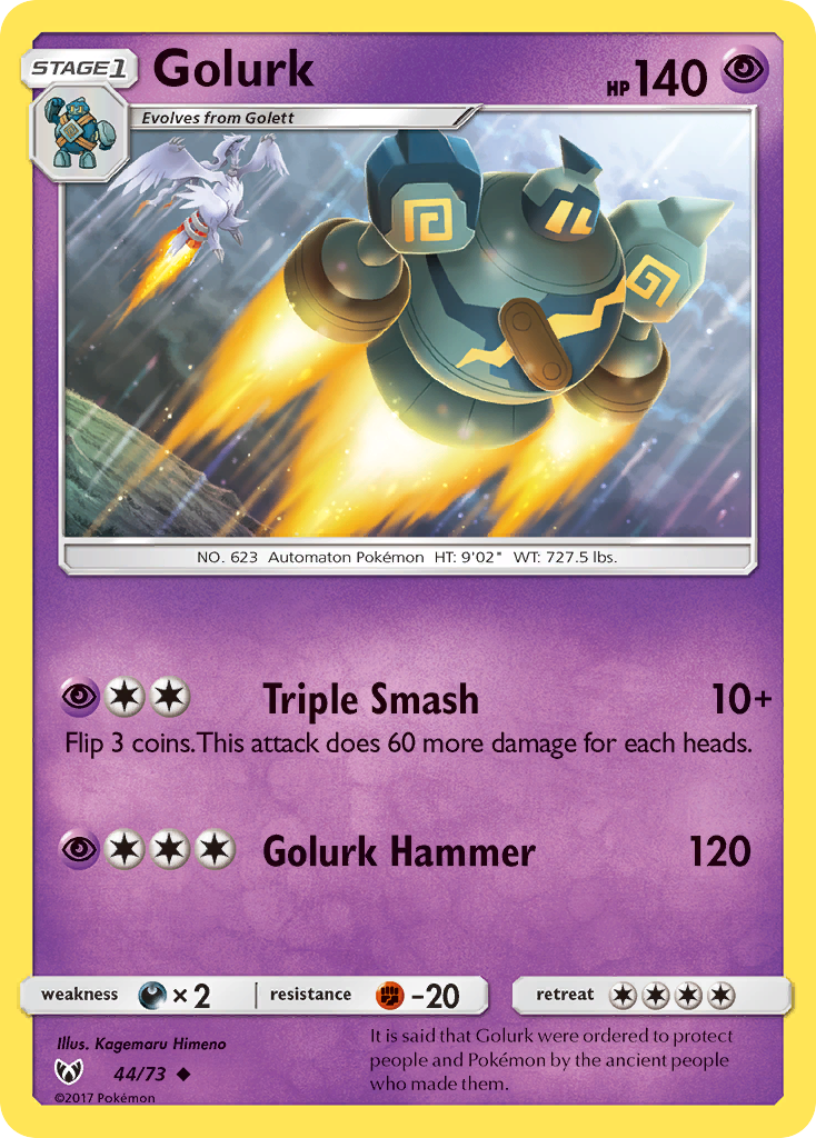 Golurk (44/73) [Sun & Moon: Shining Legends] | Mega City Incorporated