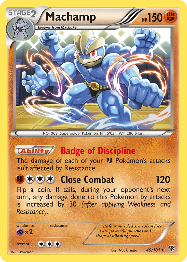 Machamp (49/101) [Black & White: Plasma Blast] | Mega City Incorporated