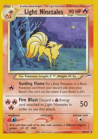 Light Ninetales (50/105) [Neo Destiny Unlimited] | Mega City Incorporated