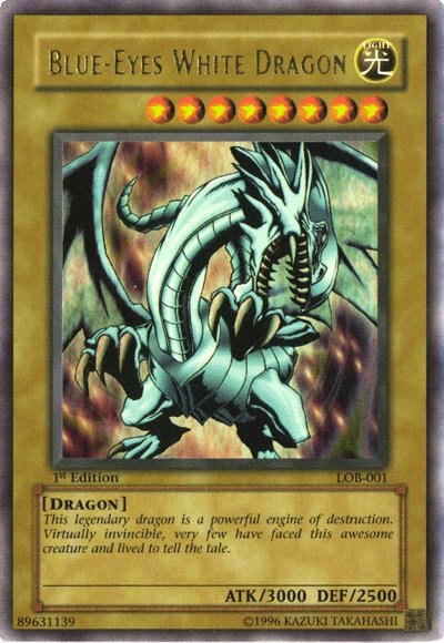 Blue-Eyes White Dragon [LOB-001] Ultra Rare | Mega City Incorporated