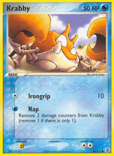 Krabby (66/112) [EX: FireRed & LeafGreen] | Mega City Incorporated