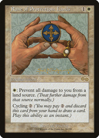 Rune of Protection: Lands [Urza's Saga] | Mega City Incorporated