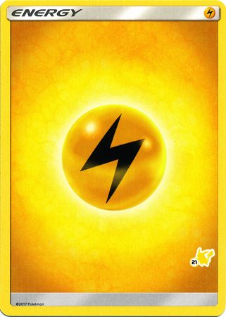 Lightning Energy (Pikachu Stamp #21) [Battle Academy 2020] | Mega City Incorporated