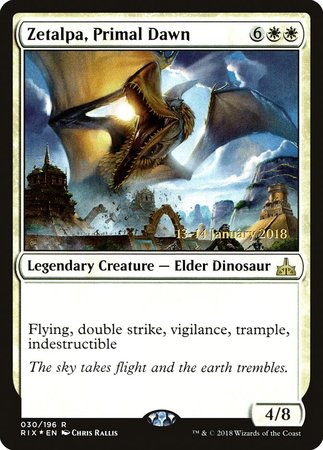 Zetalpa, Primal Dawn [Rivals of Ixalan Promos] | Mega City Incorporated