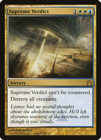 Supreme Verdict [Return to Ravnica] | Mega City Incorporated