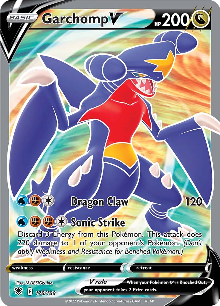 Garchomp V (178/189) [Sword & Shield: Astral Radiance] | Mega City Incorporated