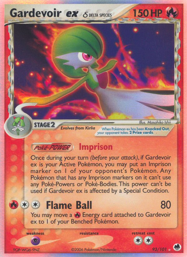 Gardevoir ex (93/101) (Delta Species) [EX: Dragon Frontiers] | Mega City Incorporated