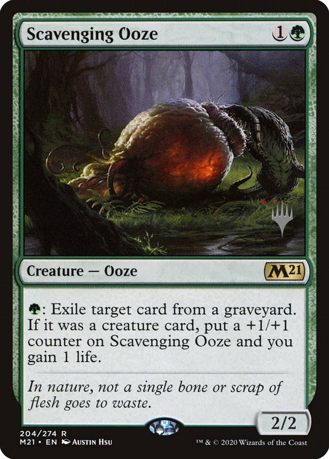Scavenging Ooze (Promo Pack) [Core Set 2021 Promos] | Mega City Incorporated