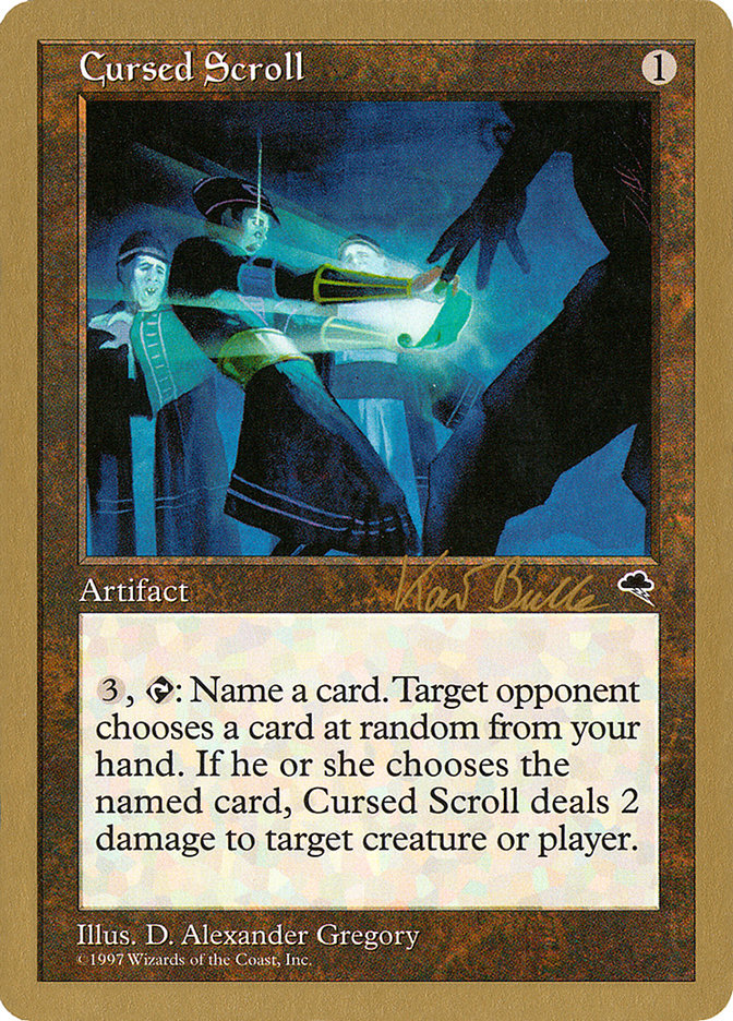 Cursed Scroll (Kai Budde) [World Championship Decks 1999] | Mega City Incorporated