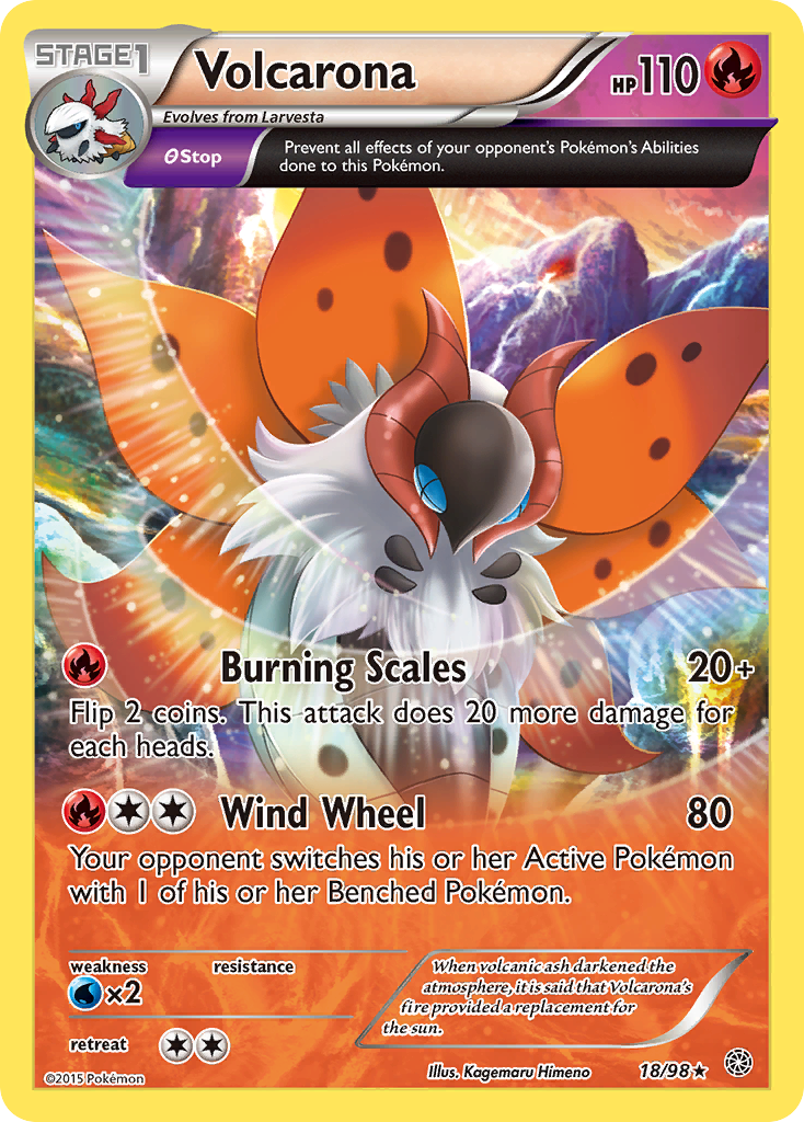 Volcarona (18/98) [XY: Ancient Origins] | Mega City Incorporated