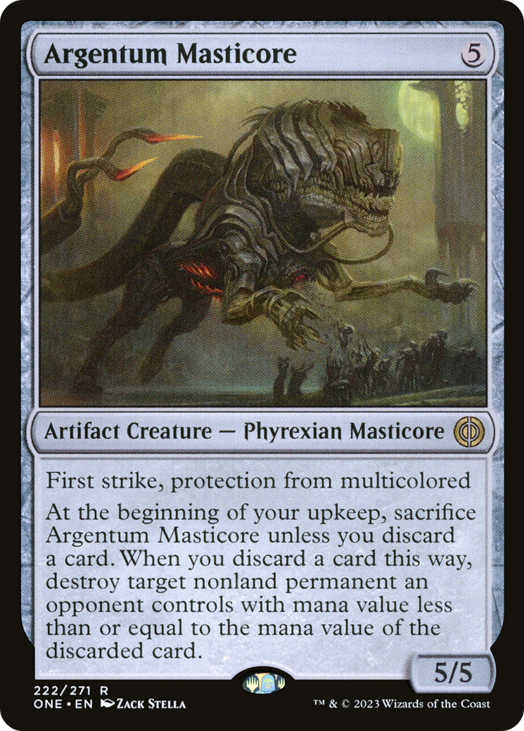 Argentum Masticore [Phyrexia: All Will Be One] | Mega City Incorporated