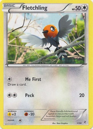 Fletchling (1/30) [XY: Trainer Kit 1 - Bisharp] | Mega City Incorporated