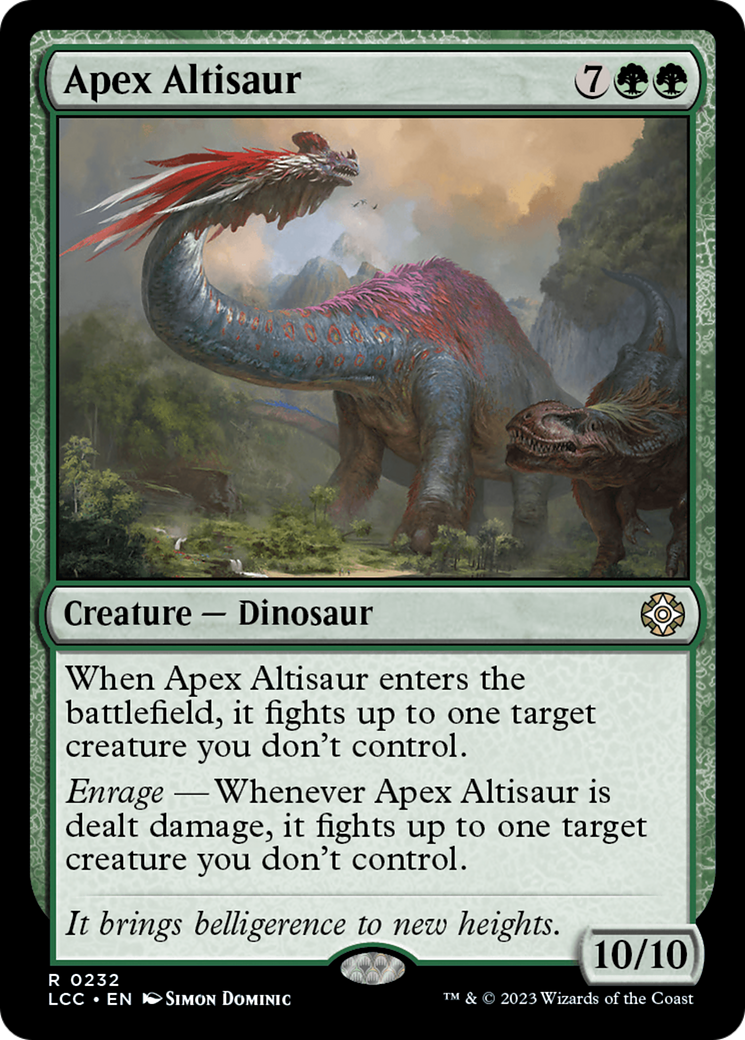 Apex Altisaur [The Lost Caverns of Ixalan Commander] | Mega City Incorporated