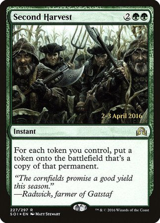 Second Harvest [Shadows over Innistrad Promos] | Mega City Incorporated